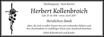 Traueranzeige von Herbert Kollenbroich von trauer.mein.krefeld.de