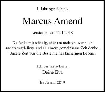 Traueranzeige von Marcus Amend von trauer.mein.krefeld.de