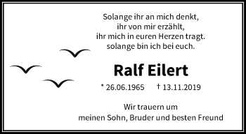 Traueranzeige von Ralf Eitert von trauer.wuppertaler-rundschau.de