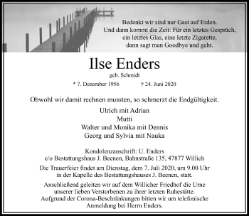 Traueranzeige von Ilse Enders von trauer.extra-tipp-moenchengladbach.de