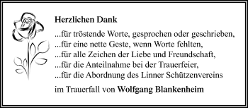 Traueranzeige von Wolfgang Blankenhain von trauer.mein.krefeld.de