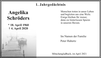Traueranzeige von Angelika Schröders von trauer.extra-tipp-moenchengladbach.de