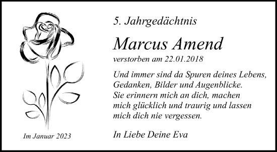 Traueranzeige von Marcus Amend von trauer.mein.krefeld.de